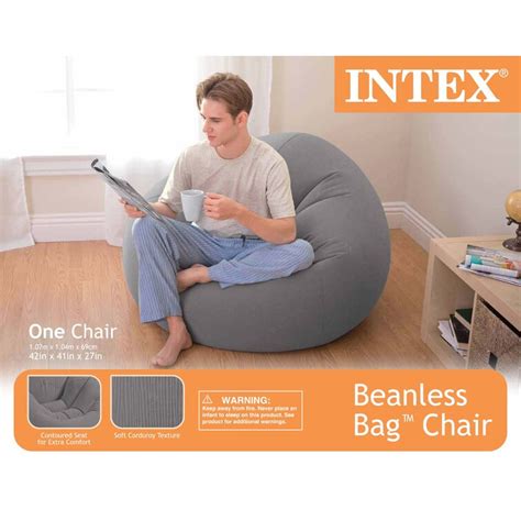 intexcorp fake bean bag chair|intex beanless bag lounge.